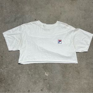 Y2k Cropped Fila Tee 🌟